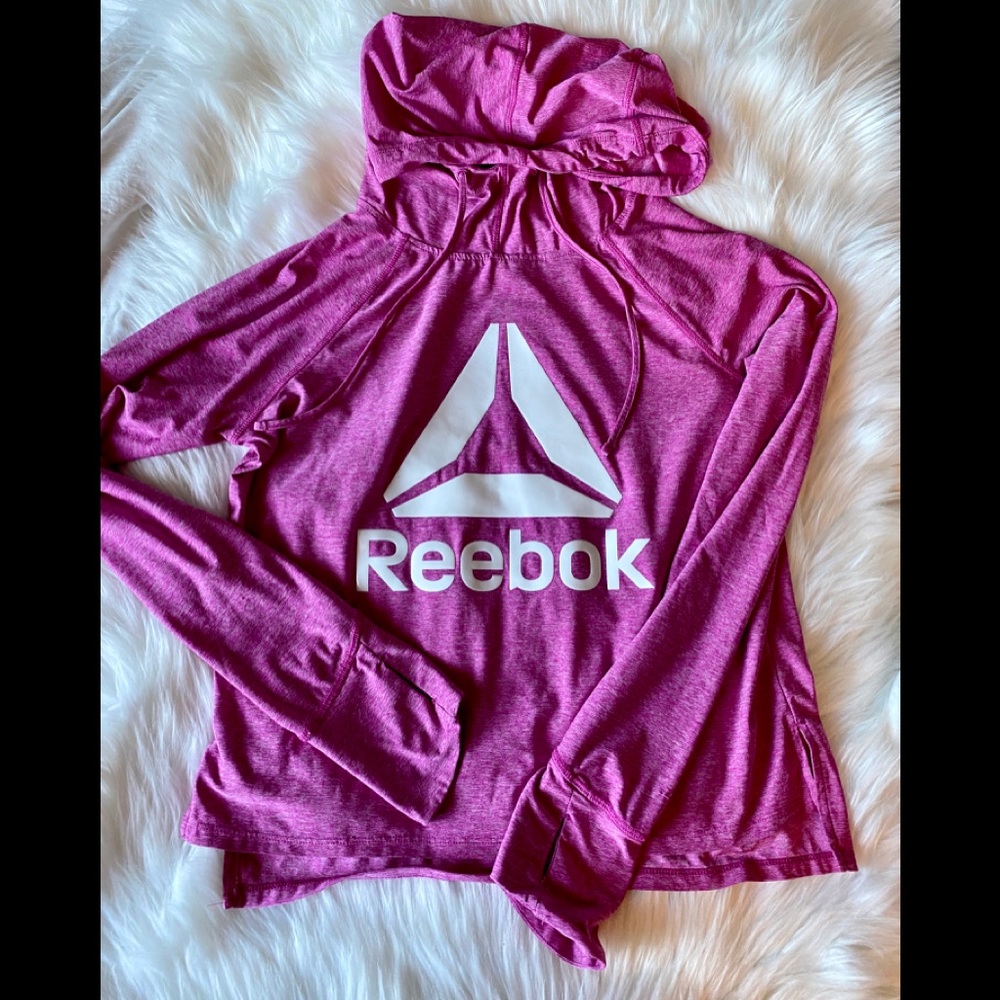 *SOLD*Reebok Long sleeve with hoodie - Picture 1 of 7